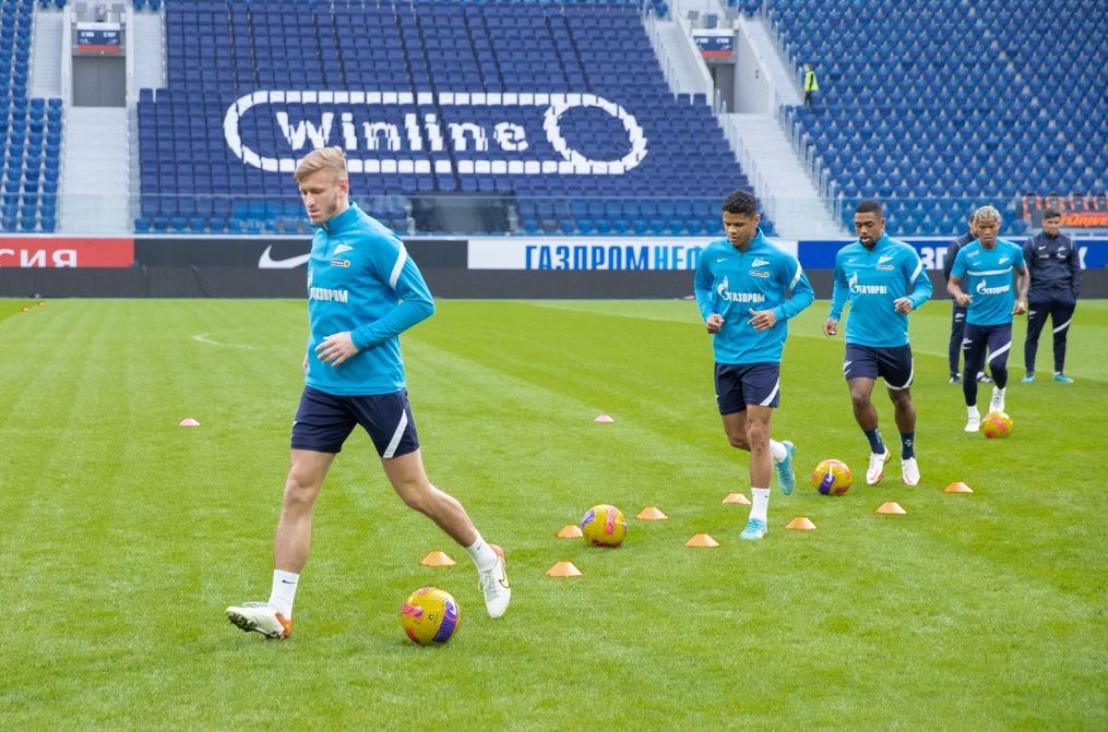 Открытая тренировка «Зенита» перед матчем с «Арсеналом»