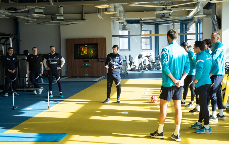 Тренировка «Зенита» в Удельном парке