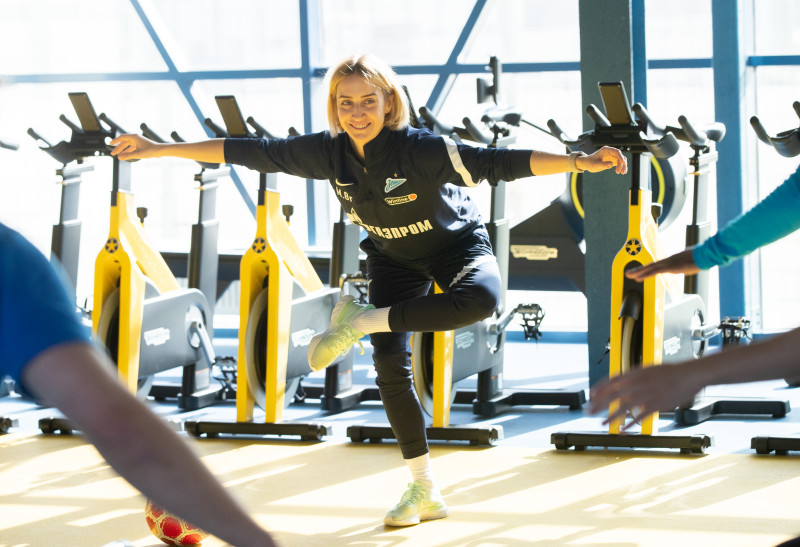 Тренировка «Зенита» в Удельном парке