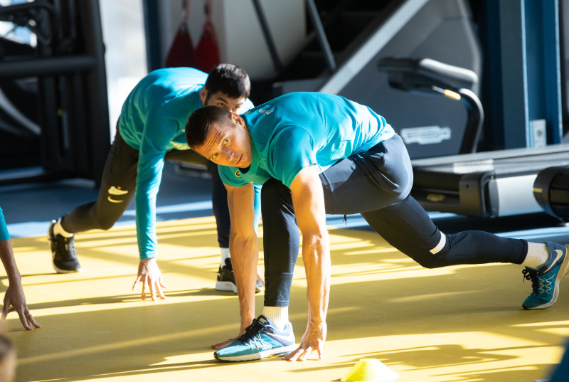 Тренировка «Зенита» в Удельном парке