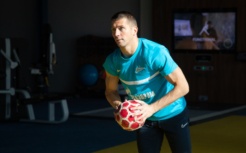 Тренировка «Зенита» в Удельном парке