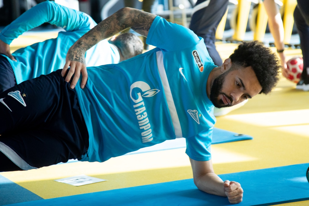 Тренировка «Зенита» в Удельном парке