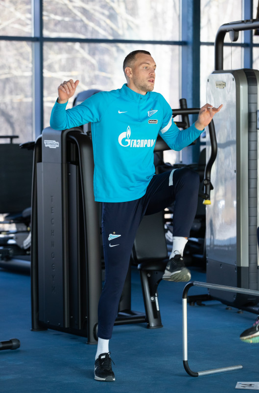 Тренировка «Зенита» в Удельном парке