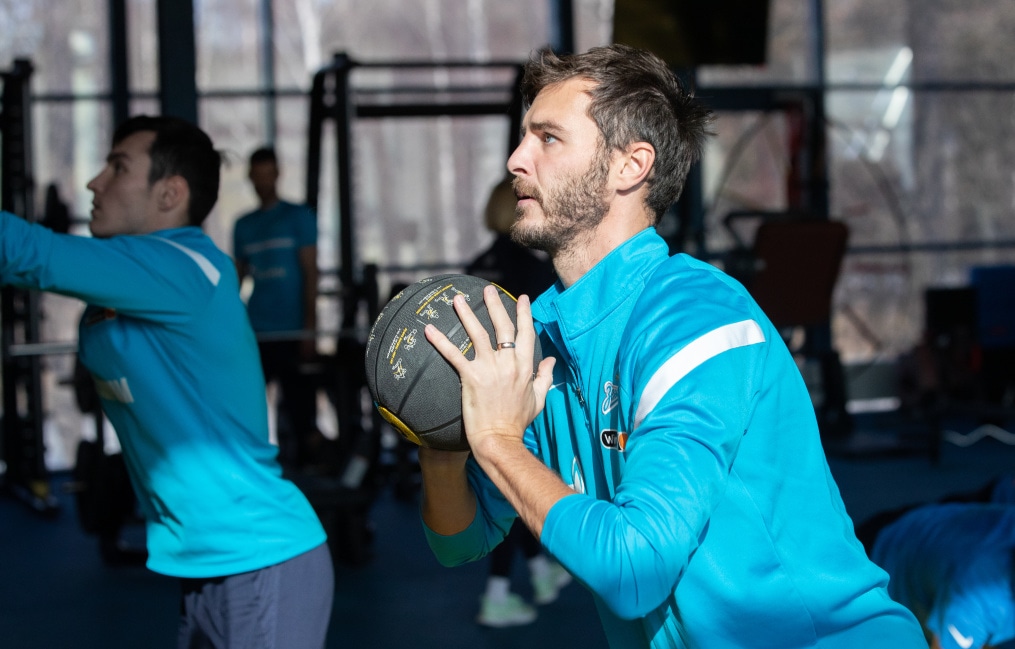 Тренировка «Зенита» в Удельном парке