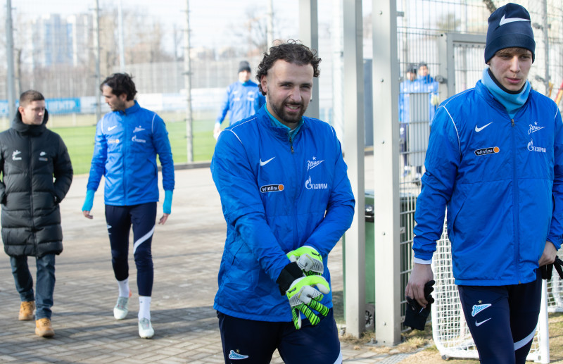 Тренировка «Зенита» в Удельном парке