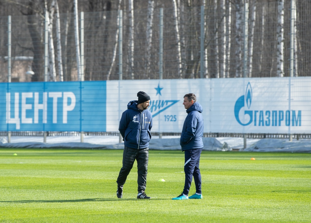 Тренировка «Зенита» в Удельном парке