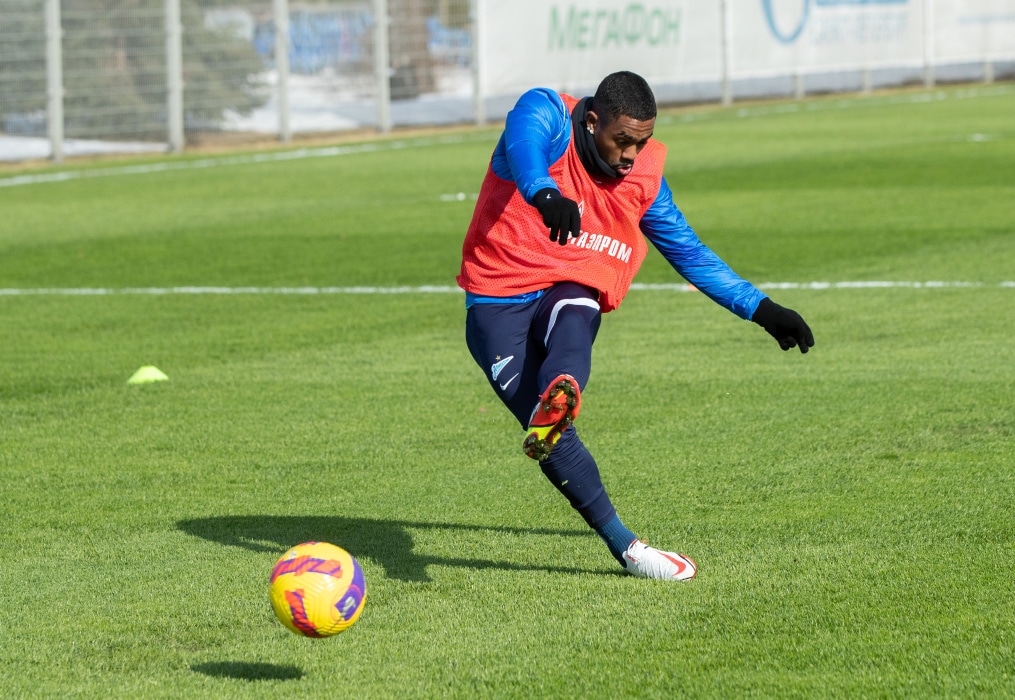 Тренировка «Зенита» в Удельном парке