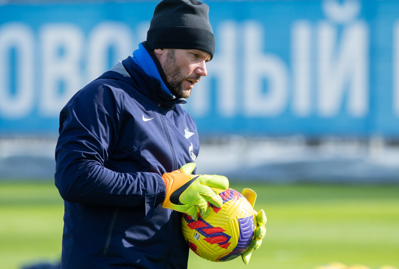 Тренировка «Зенита» в Удельном парке