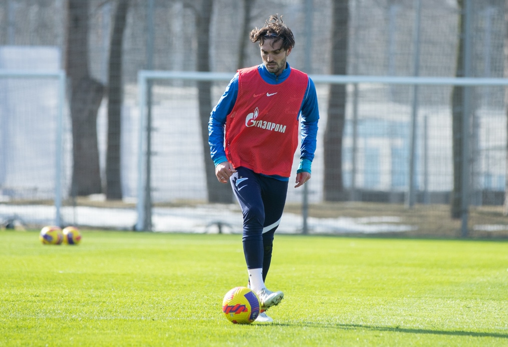 Тренировка «Зенита» в Удельном парке