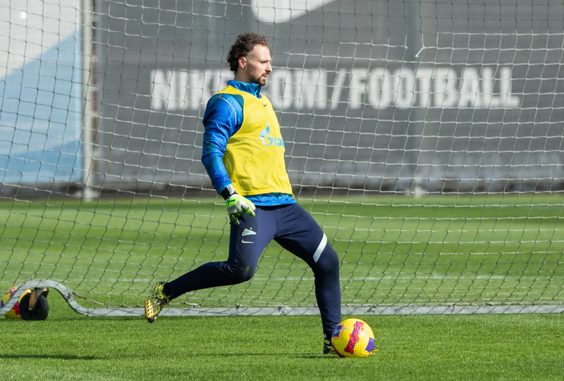 Тренировка «Зенита» в Удельном парке