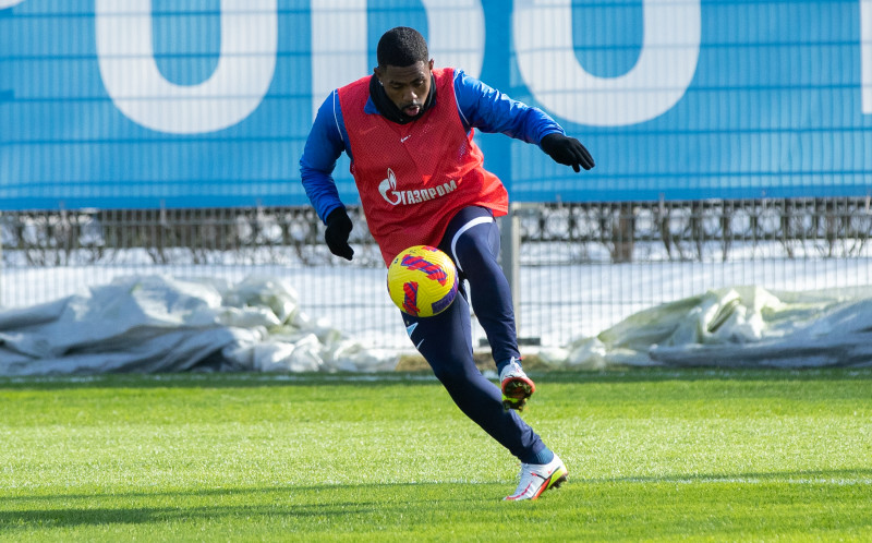 Тренировка «Зенита» в Удельном парке