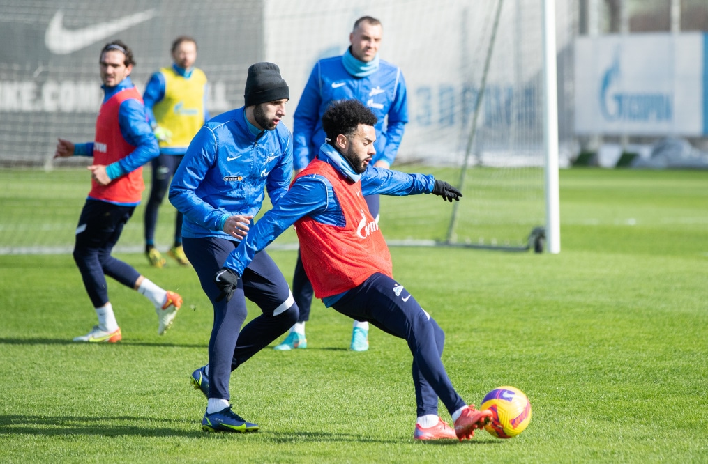 Тренировка «Зенита» в Удельном парке