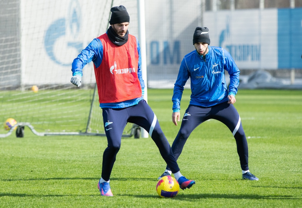 Тренировка «Зенита» в Удельном парке