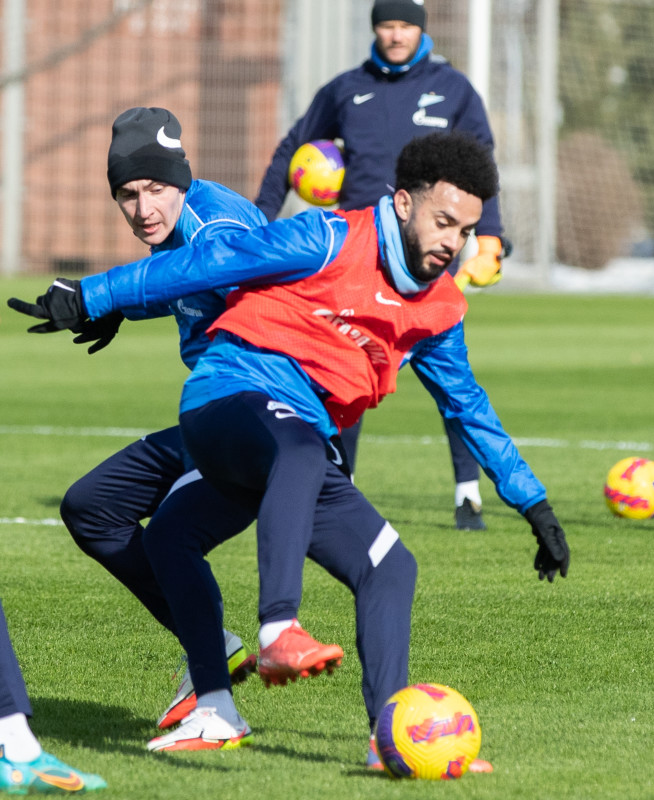 Тренировка «Зенита» в Удельном парке