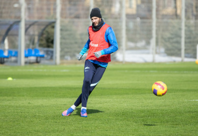 Тренировка «Зенита» в Удельном парке