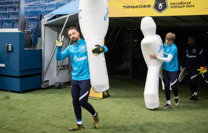 Тренировка «Зенита» перед матчем с «Уралом»