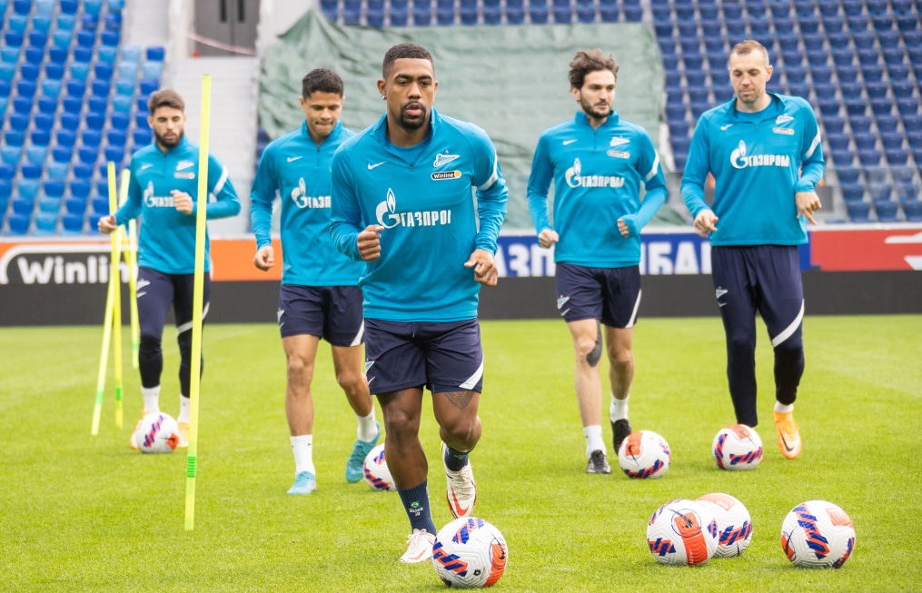 Тренировка «Зенита» перед матчем с «Уралом»