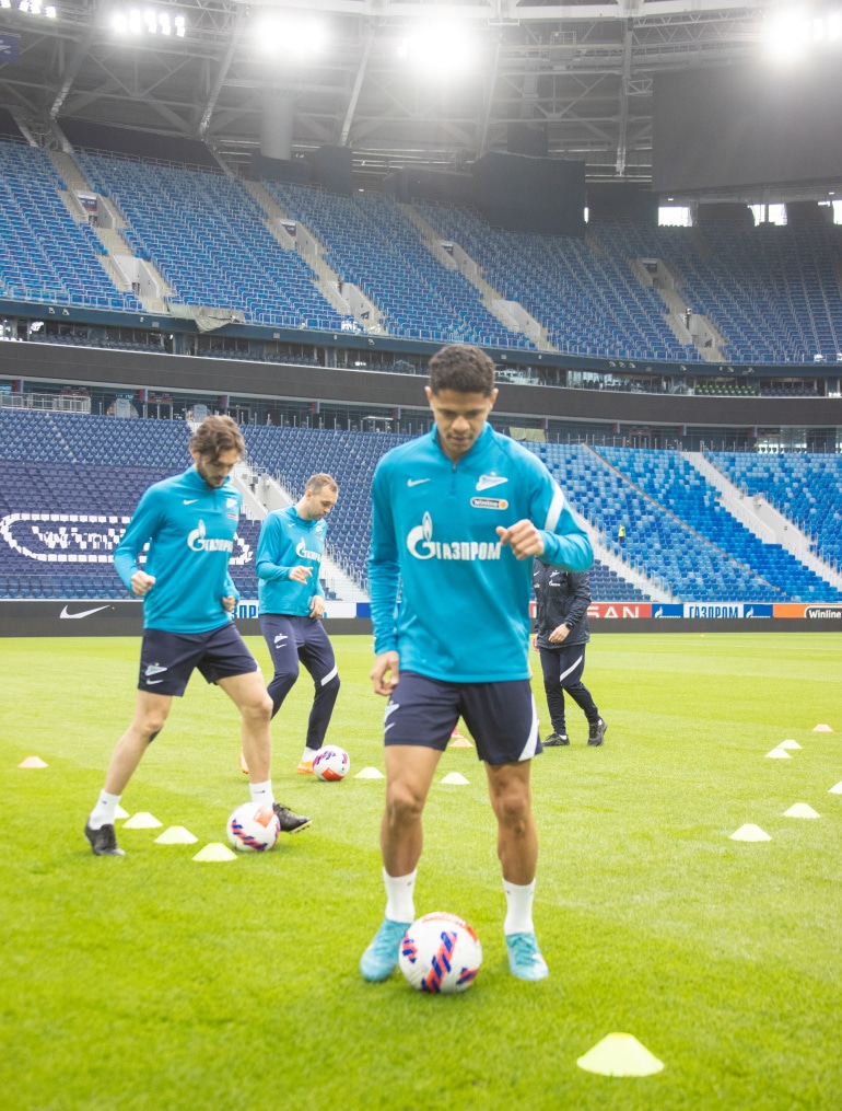 Тренировка «Зенита» перед матчем с «Уралом»