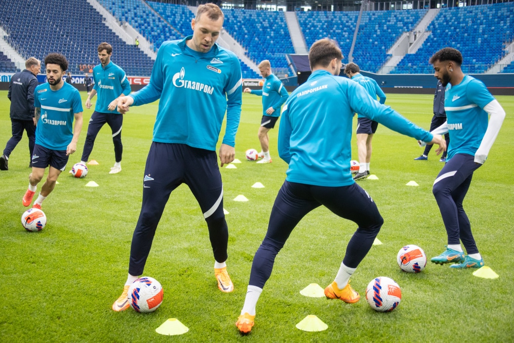 Тренировка «Зенита» перед матчем с «Уралом»