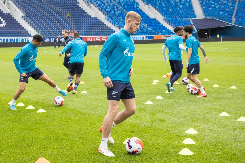 Тренировка «Зенита» перед матчем с «Уралом»