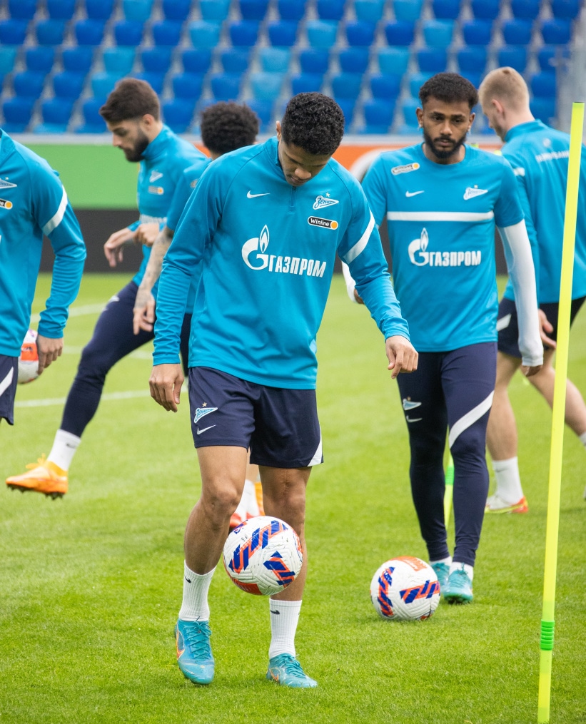 Тренировка «Зенита» перед матчем с «Уралом»