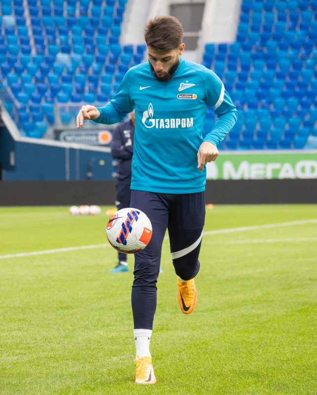 Тренировка «Зенита» перед матчем с «Уралом»
