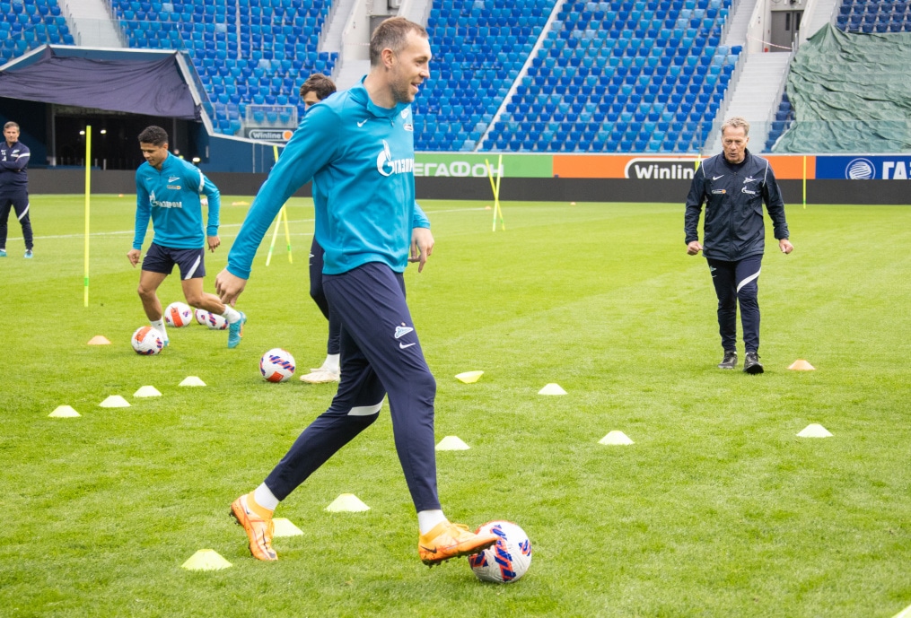 Тренировка «Зенита» перед матчем с «Уралом»