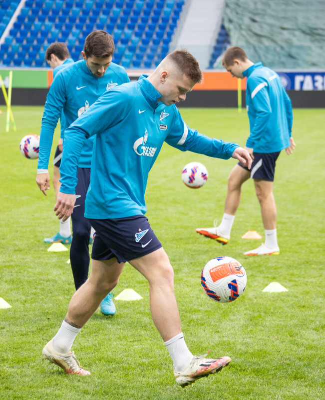 Тренировка «Зенита» перед матчем с «Уралом»