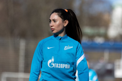 Тренировка женской команды «Зенит» перед матчем с «Локомотивом»