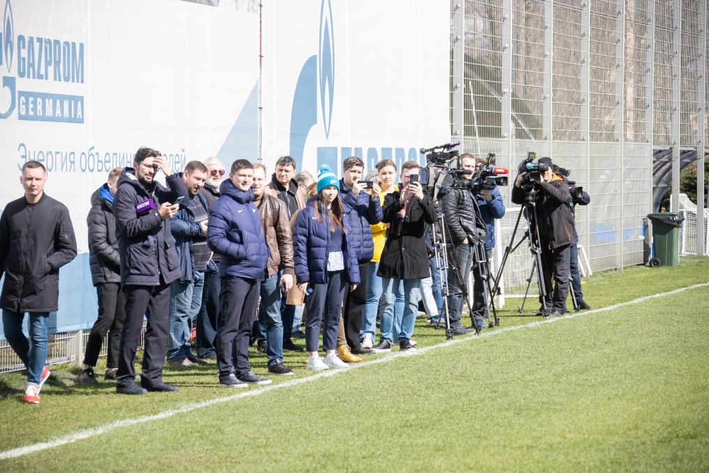 Открытая тренировка «Зенита» перед матчем с  «Локомотивом»