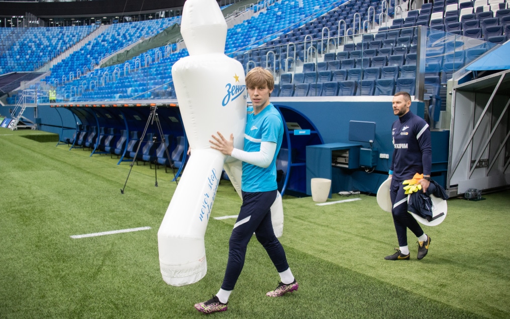 Тренировка «Зенита» перед матчем с «Уралом»