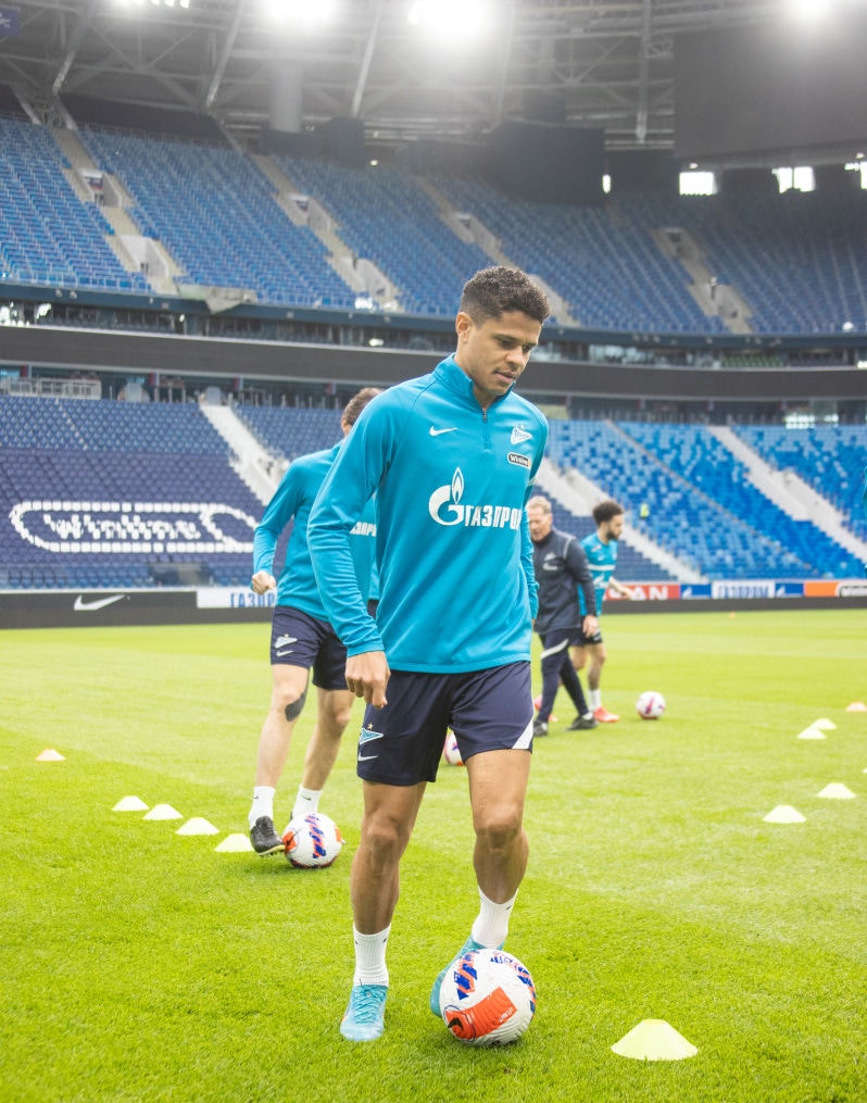 Тренировка «Зенита» перед матчем с «Уралом»