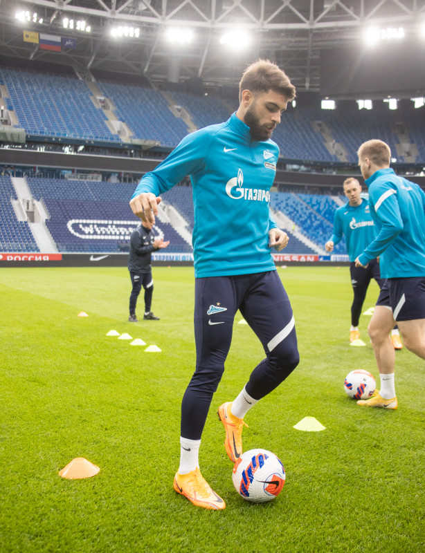 Тренировка «Зенита» перед матчем с «Уралом»