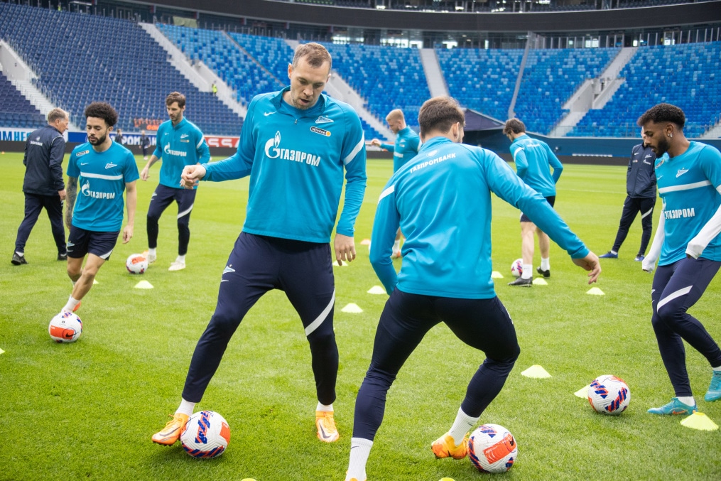 Тренировка «Зенита» перед матчем с «Уралом»