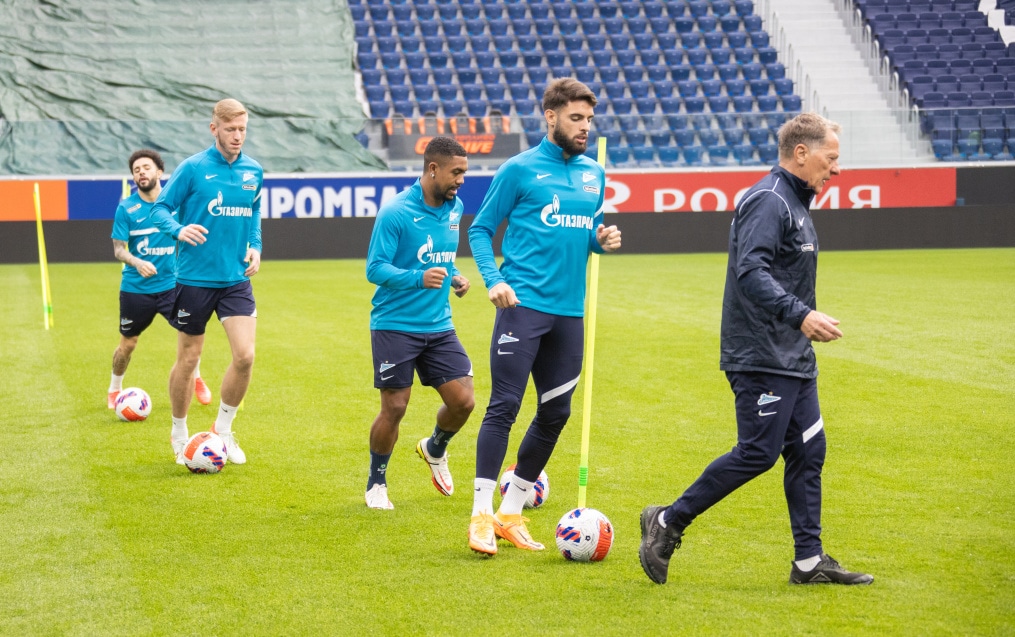 Тренировка «Зенита» перед матчем с «Уралом»