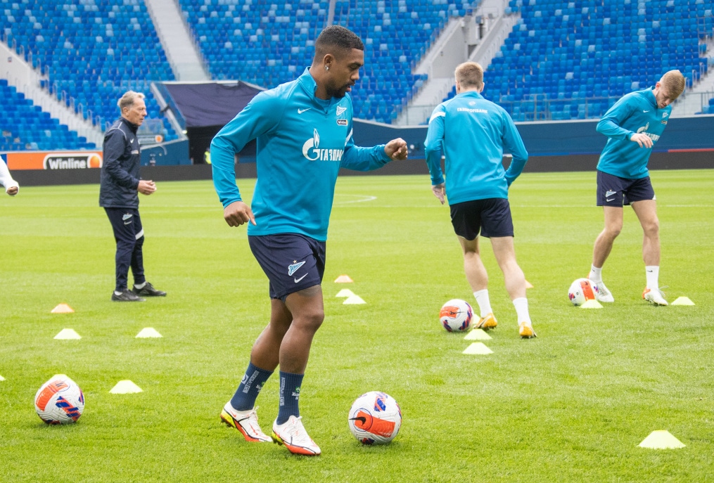 Тренировка «Зенита» перед матчем с «Уралом»