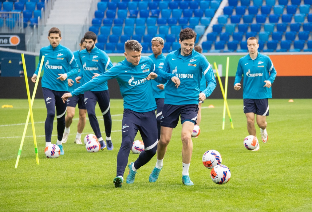 Тренировка «Зенита» перед матчем с «Уралом»