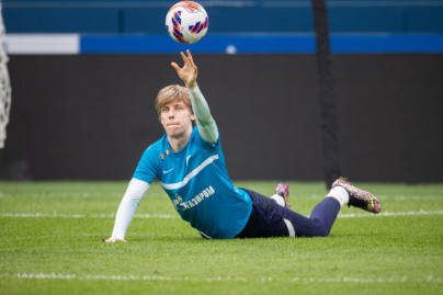 Тренировка «Зенита» перед матчем с «Уралом»