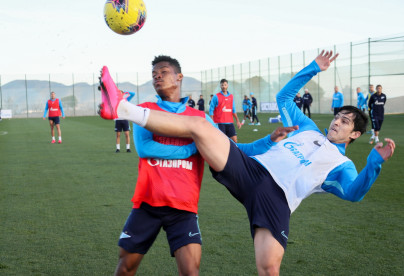 «Газпром»-тренировочные сборы в Испании: 30 января, вечерняя тренировка