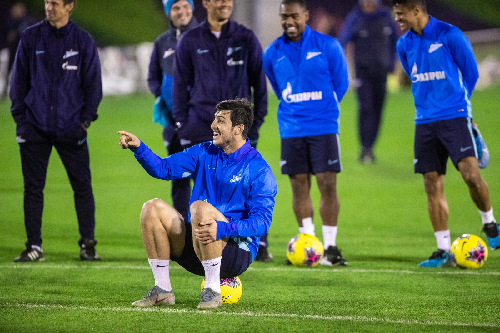 «Газпром»-тренировочные сборы в Катаре: 23 января, вечерняя тренировка