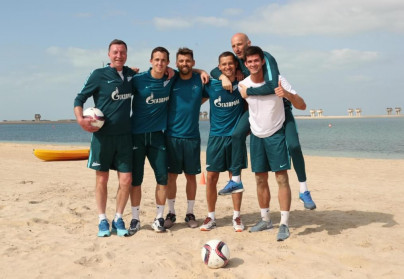 «Газпром»-тренировочные сборы в Дубае: 15 января, утренняя тренировка