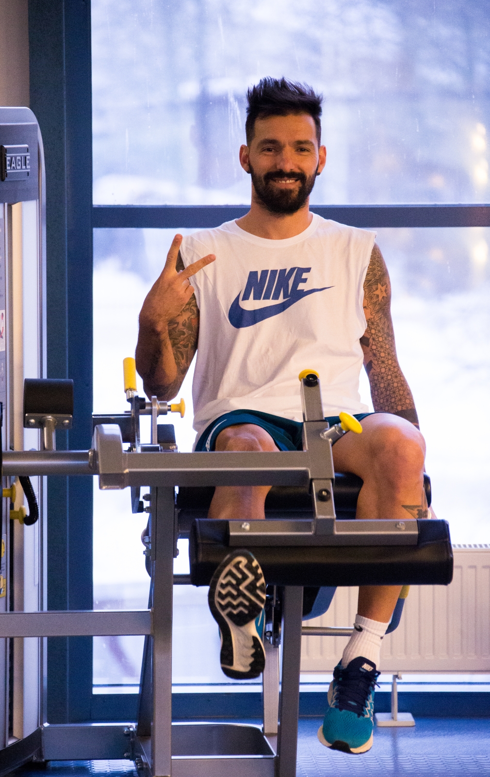 Тренировка сине-бело-голубых перед матчем с «Крыльями Советов»: фоторепортаж из «Газпром — тренировочного центра»