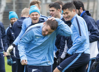 Тренировка «Зенита» перед матчем Лиги Европы УЕФА  1/4 финала, «Зенит» — «Севилья»