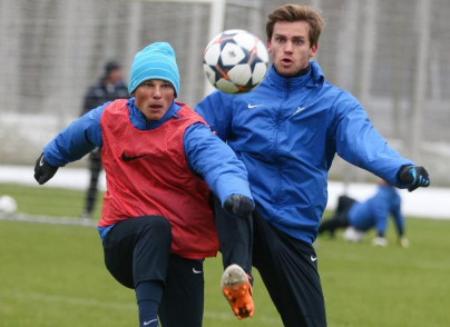 Тренировка основного состава ФК «Зенит»