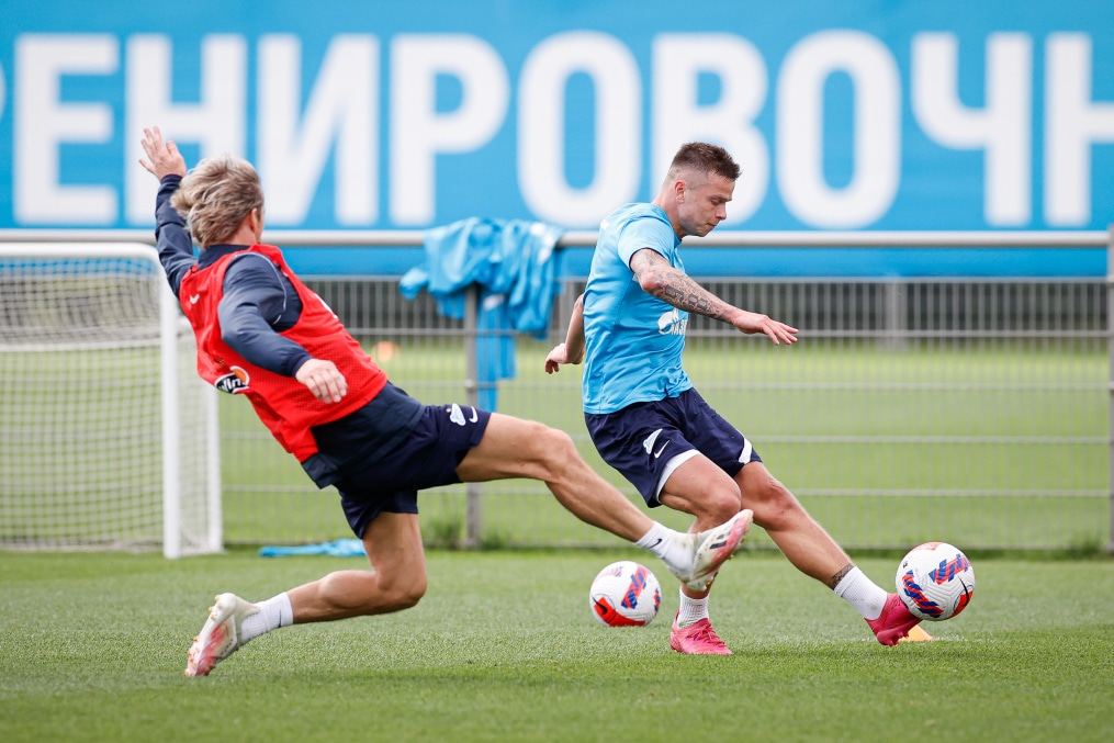 «Газпром» — тренировочные сборы в Петербурге: 19 июня, утренняя тренировка