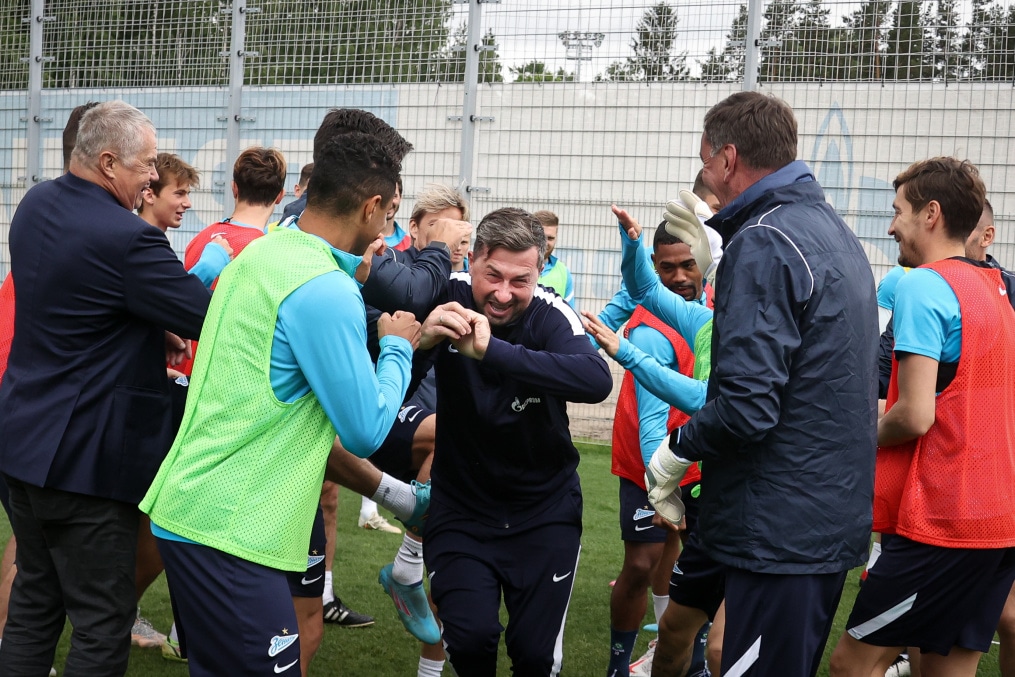 «Газпром» — тренировочные сборы в Петербурге: 20 июня, утренняя тренировка