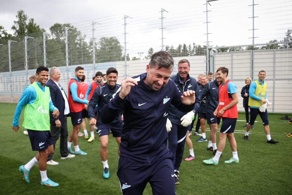 «Газпром» — тренировочные сборы в Петербурге: 20 июня, утренняя тренировка