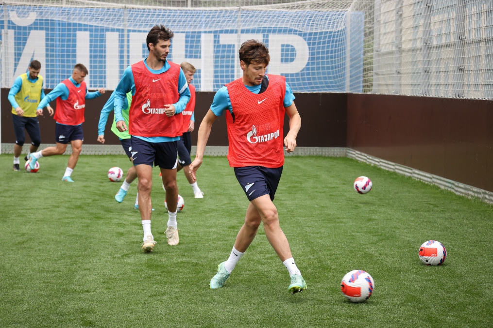 «Газпром» — тренировочные сборы в Петербурге: 20 июня, утренняя тренировка