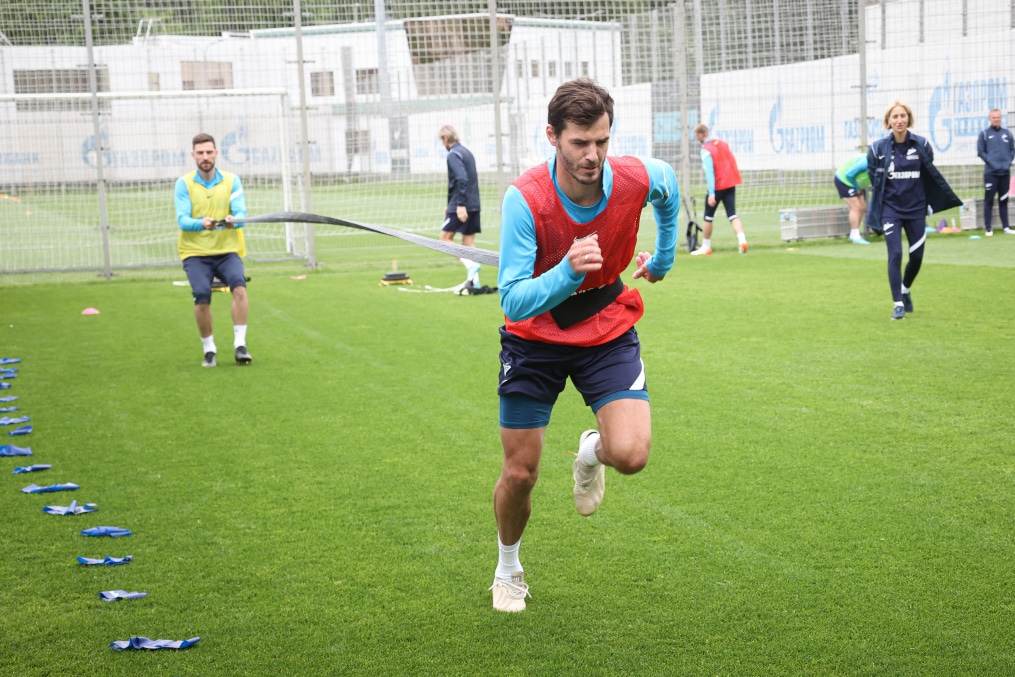 «Газпром» — тренировочные сборы в Петербурге: 20 июня, утренняя тренировка