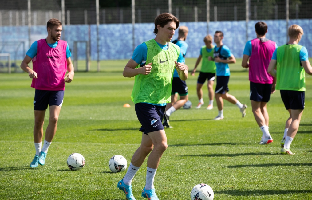 Тренировка «Зенита»-2 перед матчем с «Динамо-СПБ»